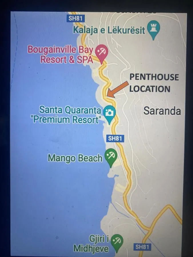Appartamento Orange Sea View Penthouse Sarandë Albania